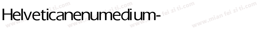 Helveticanenu medium字体转换